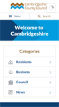 Mobile Screenshot of cambridgeshire.gov.uk